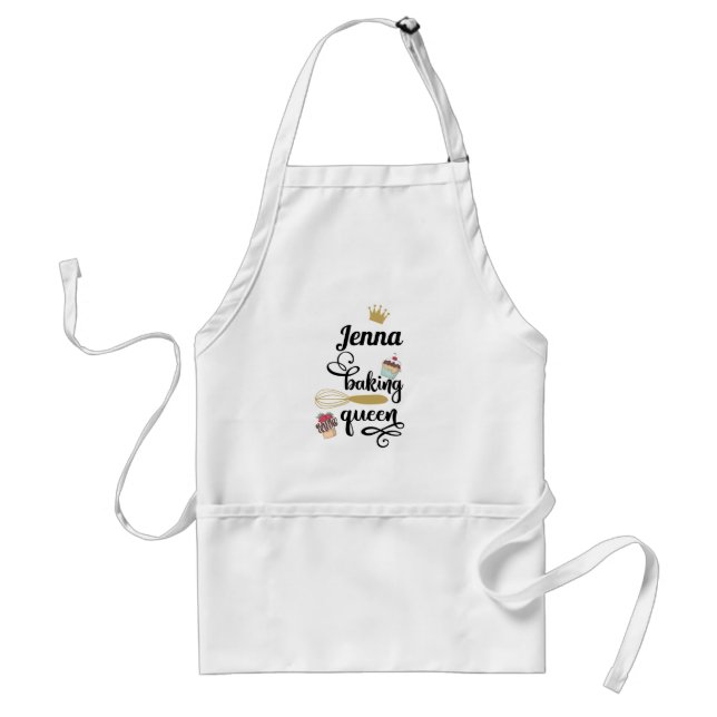 Delantal Kundenspezifisch Baking Queen (Frente)