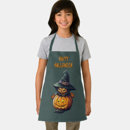 Delantal Kürbishexe im Katzenkostüm - 