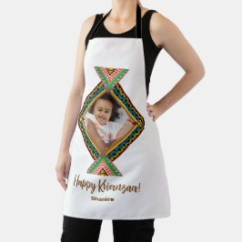 Delantal Kwanzaa Personalizado Patter de diamantes de color