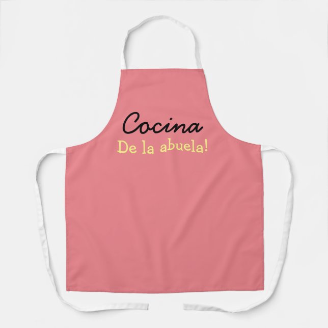 Delantal La abuela está cocinando (Anverso)