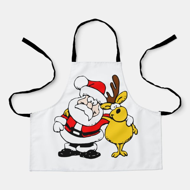 DELANTAL LA AMIGA DE SANTA, EL REINDEDOR (Anverso)