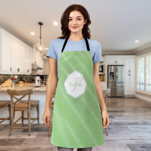 Delantal La arena verde riega el Apron personalizado