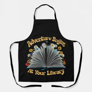 Delantal La aventura comienza en la lectura de verano de tu