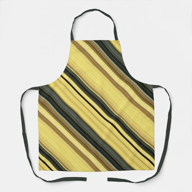 Delantal La banda verde y amarilla africana (Anverso)