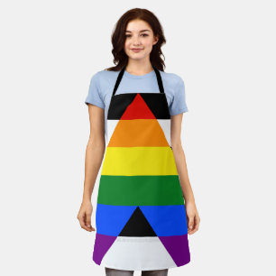 Delantal La bandera de aliado heterosexual de SlipperyJoe c