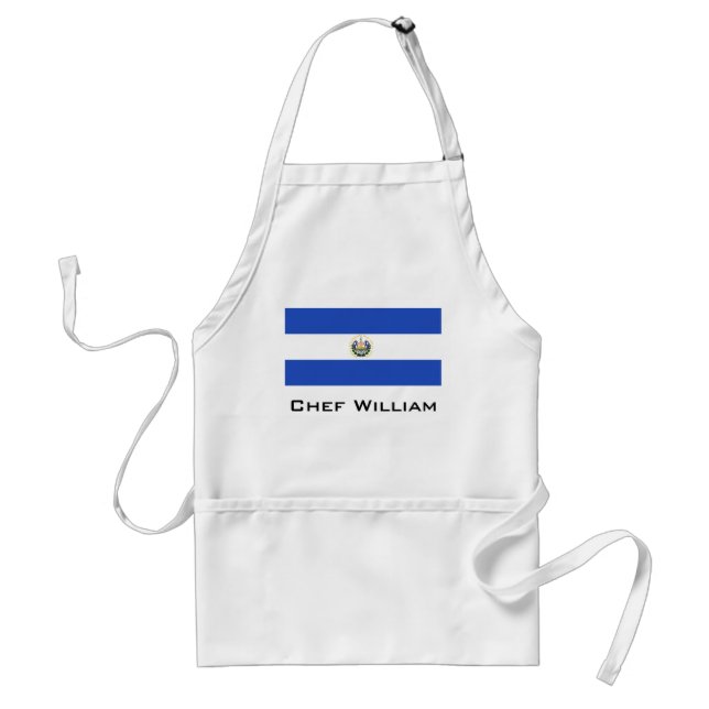 Delantal La bandera de El Salvador (Frente)