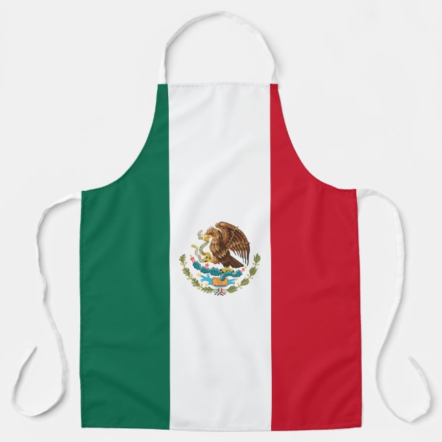 Delantal La bandera de México (Anverso)