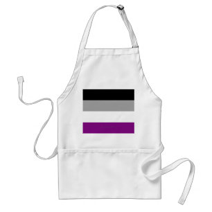 Delantal La bandera del orgullo asexual de SlipperyJoe enfa