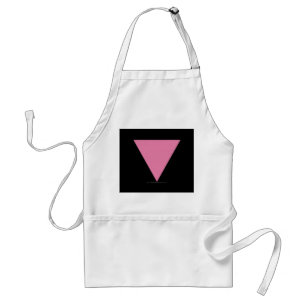 Delantal La bandera del triángulo rosa de SlipperyJoe's sím