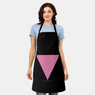 Delantal La bandera del triángulo rosa de SlipperyJoe's sím