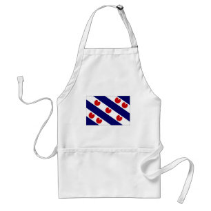Delantal La bandera holandesa de Frisia
