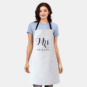 Delantal La caligrafía femenina Minimalista en lenguaje hue
