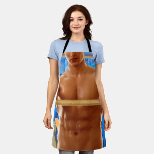 Delantal La camisa sin mangas de SlipperyJoe hombre musculo