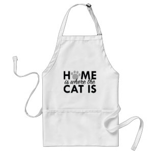 Delantal La Casa Es Donde Está El Gato