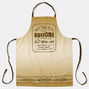 Delantal La celebración del 60 aniversario del oro Mejor Fa