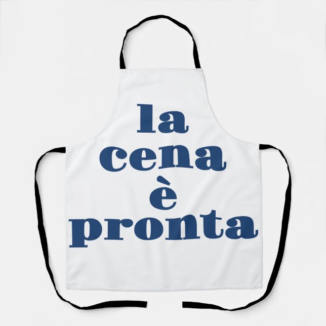Delantal La Cena E Pronta (Anverso)