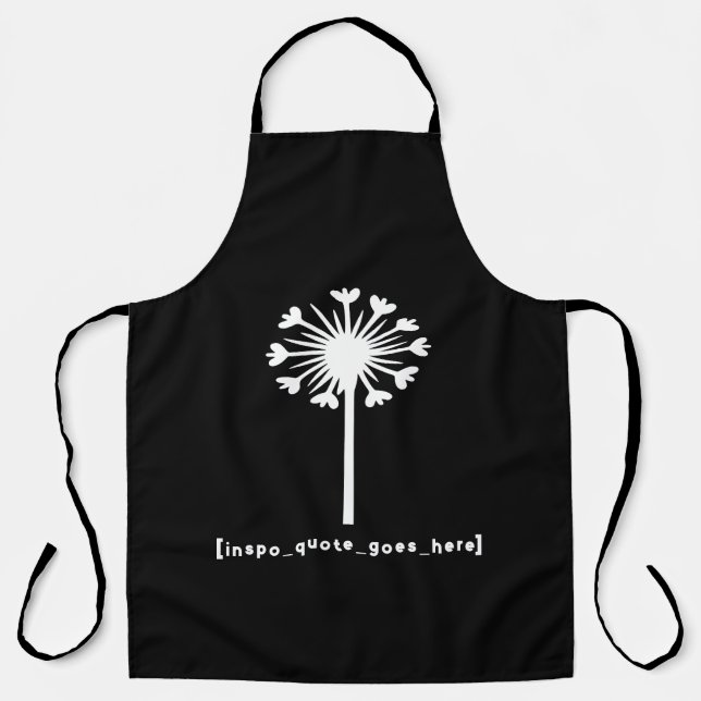 Delantal La cita de Inspo está aquí (Anverso)