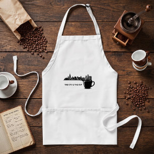 Delantal La Ciudad y La Taza Chicago Skyline