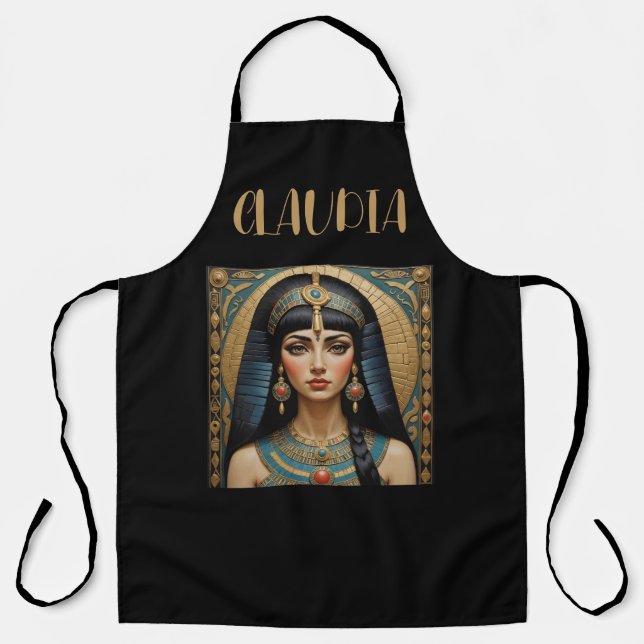 Delantal La Cleopatra egipcia personalizada (Anverso)