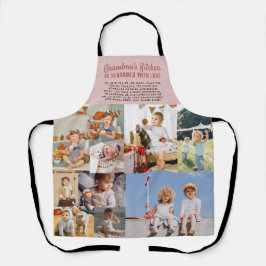 Delantal La cocina de la abuela | Collage de fotos en bloqu