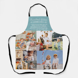 Delantal La cocina de la abuela | Collage de fotos en bloqu