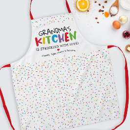 Delantal La cocina de la abuela espolvorea amor a Apron