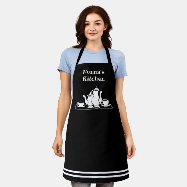 Delantal La cocina de Nonna con café (Gastado)