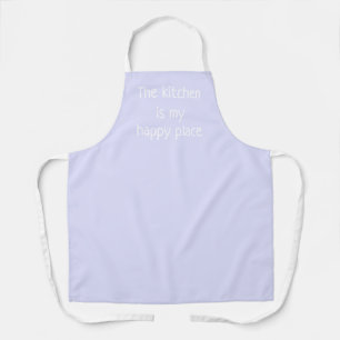 Delantal La cocina es mi lugar feliz Periwinkle Pastel Apro