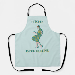 Delantal La cocina es para bailar el Apron verde