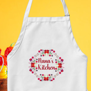 Delantal La cocina floral de Nana