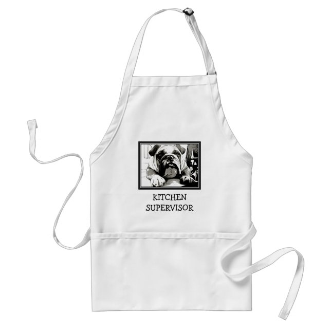 Delantal La colección del "bulldog inglés" (Frente)