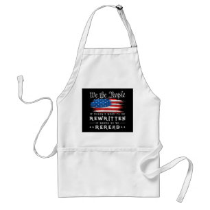 Delantal La Constitución de la Bandera de Estados Unidos ne