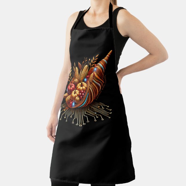 Delantal La Cornucopia del Día de Acción de Gracias en Warm (in situ)