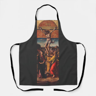 Delantal La Crucifixión según Carlo Crivelli Arte Sagrado