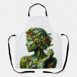 Delantal La Dama Verde - Fondo Blanco