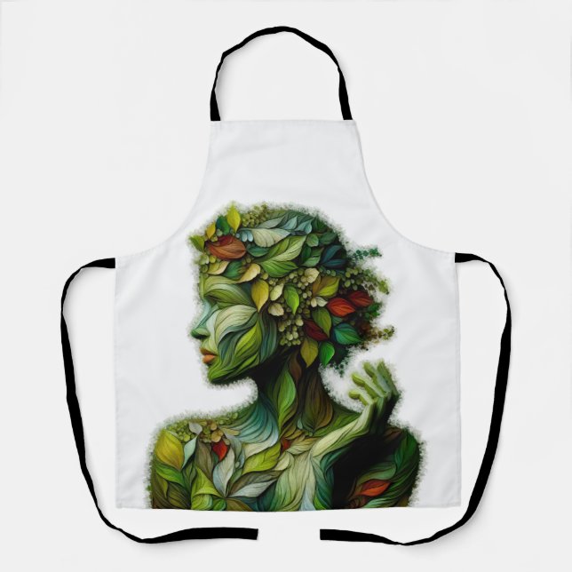 Delantal La Dama Verde - Fondo Blanco (Anverso)