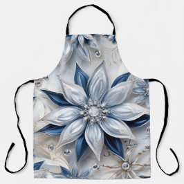 Delantal La decoración de un evento de invierno con copas d