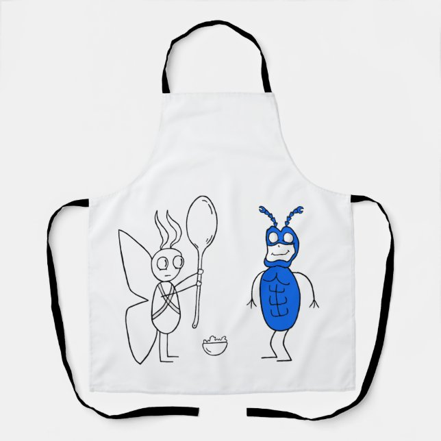 Delantal La ESCUELA ES Demasiado grande (Anverso)