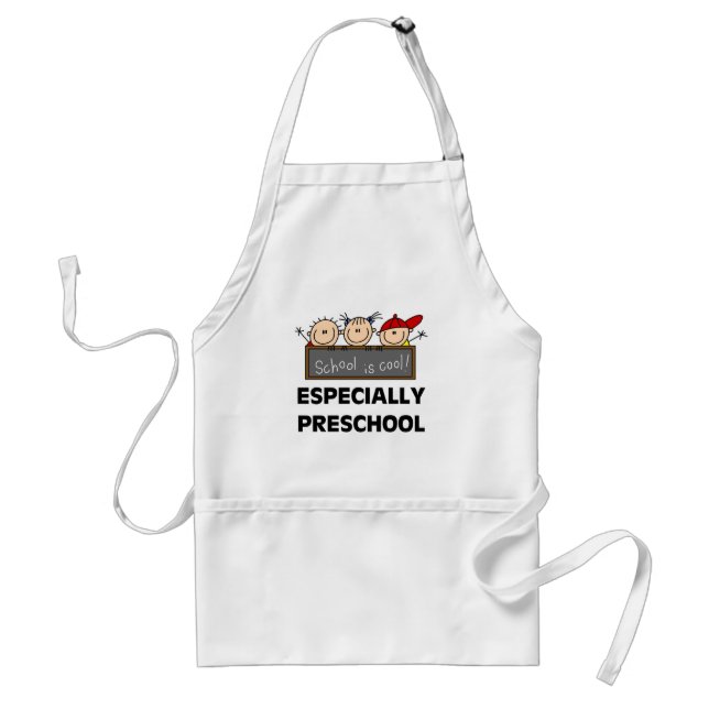 Delantal La escuela preescolar es camisetas y regalos (Frente)