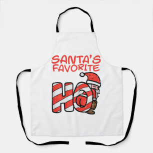 Delantal La Favorita de Santa Navidad Divertida Traviesa Ad