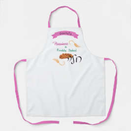 Delantal La felicidad es rosada recién hecha Challah