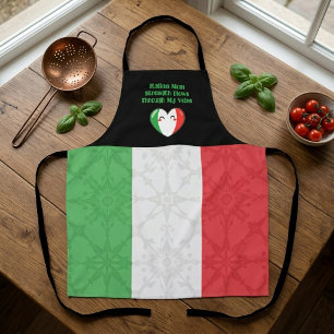 Delantal La fuerza de la madre italiana fluye por mis venas