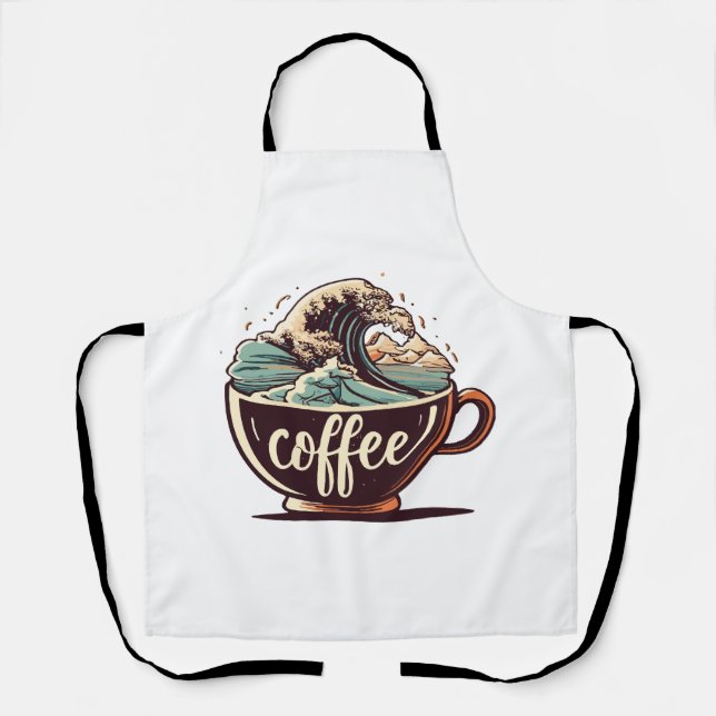 Delantal La Gran Ola De Café (Anverso)