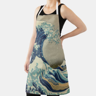 Delantal La gran ola de Kanagawa en Hokusai