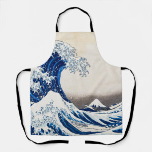 Delantal La Gran Ola frente a Kanagawa de Hokusai Arte