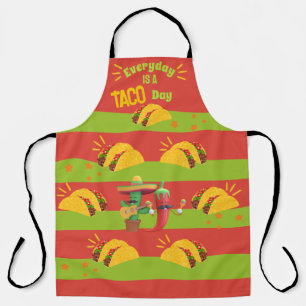 Delantal La hora de los tacos con el día a día es el taco