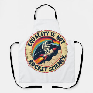 Delantal La igualdad no es ciencia de cohetes, feminismo LG