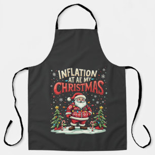Delantal La inflación se aburre de mis Navidades La diverti
