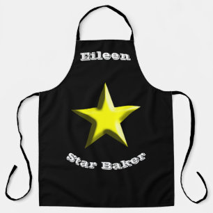 Delantal La insignia personalizada del sheriff de Star Bake