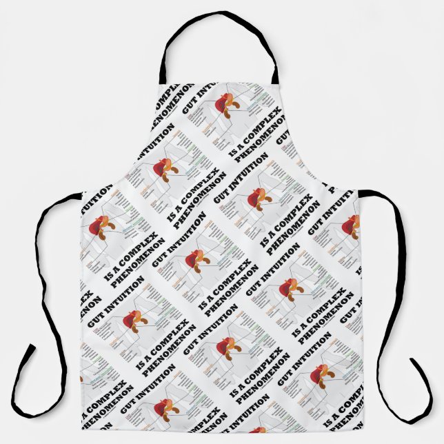 Delantal La Intuición Gut Es Un Fenómeno Complejo Endocrino (Anverso)